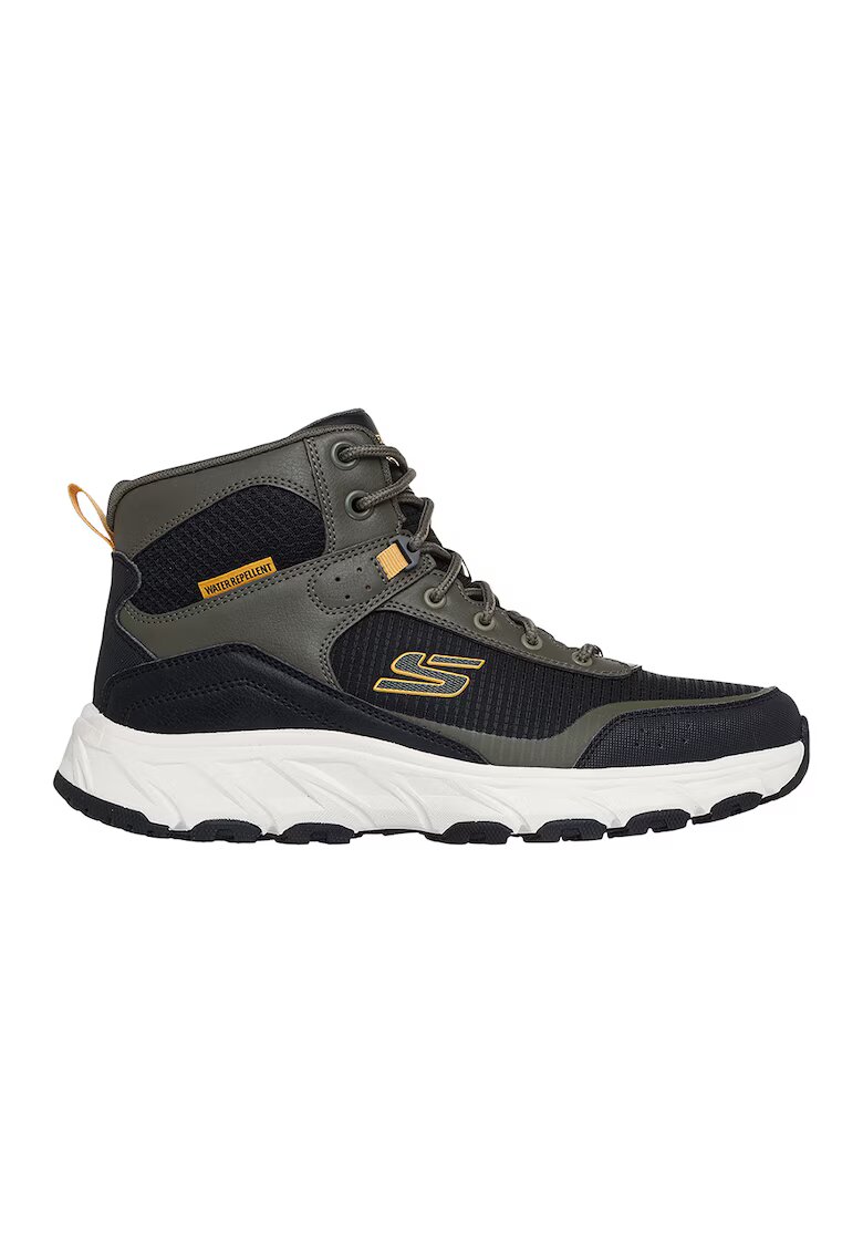 Skechers Bocanci pentru drumetii Hillcrest 2.0-Woodrock - Negru/Verde inchis