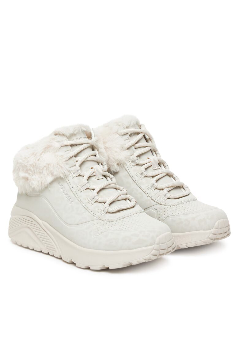 Skechers Ghete copii - Natural Uno Lite - piele ecologica - ecru -