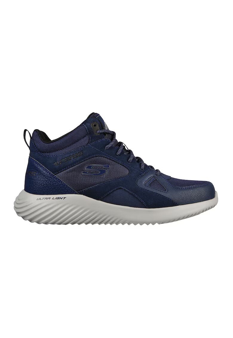 Skechers Ghete impermeabile cu detalii de piele Bounder Blast - Bleumarin
