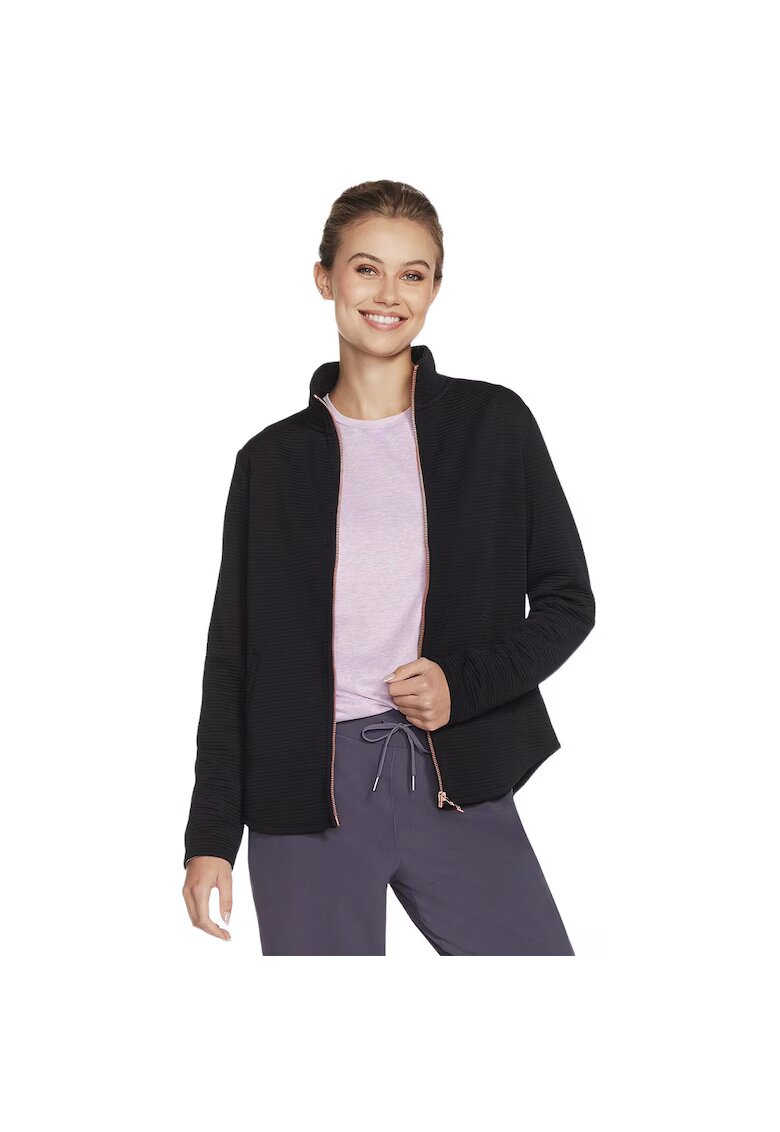 Skechers Jacheta femei The GO WALK Shine Jacket - Negru