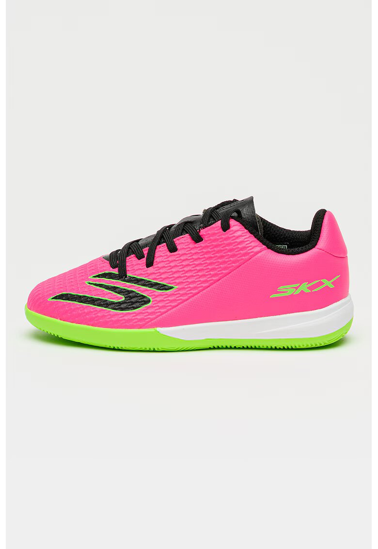 Skechers Pantofi cu logo pentru fotbal SKX 2 Club - Negru/Fucsia/Verde neon