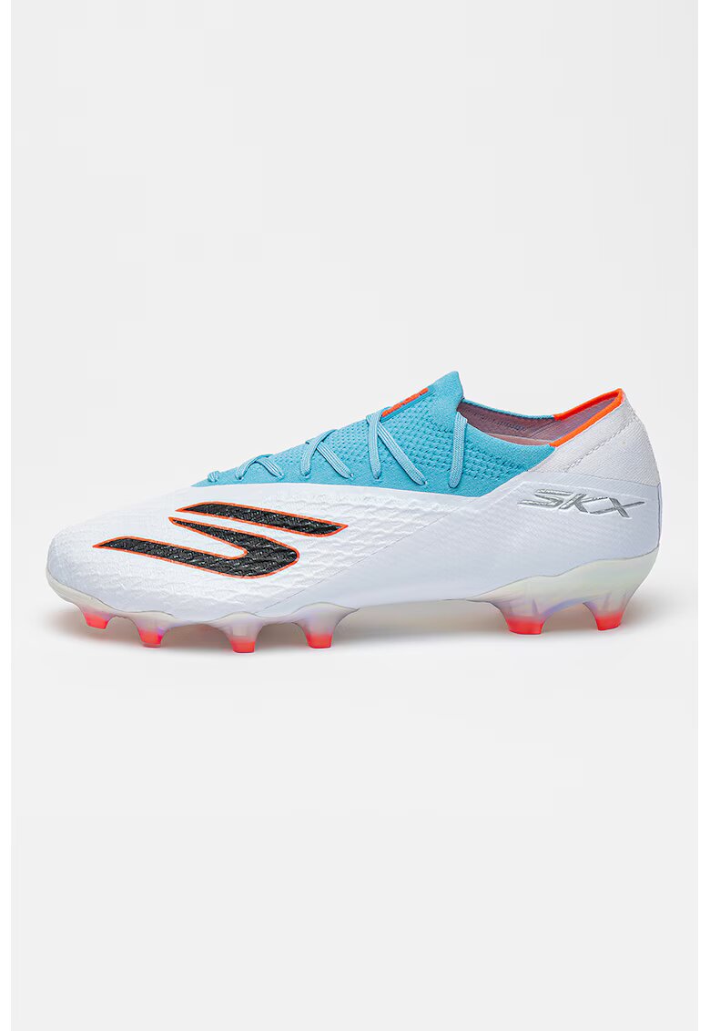 Skechers Pantofi pentru fotbal cu crampoane Skx 2 Elite - Albastru prafuit/Portocaliu mandarina/Alb murdar
