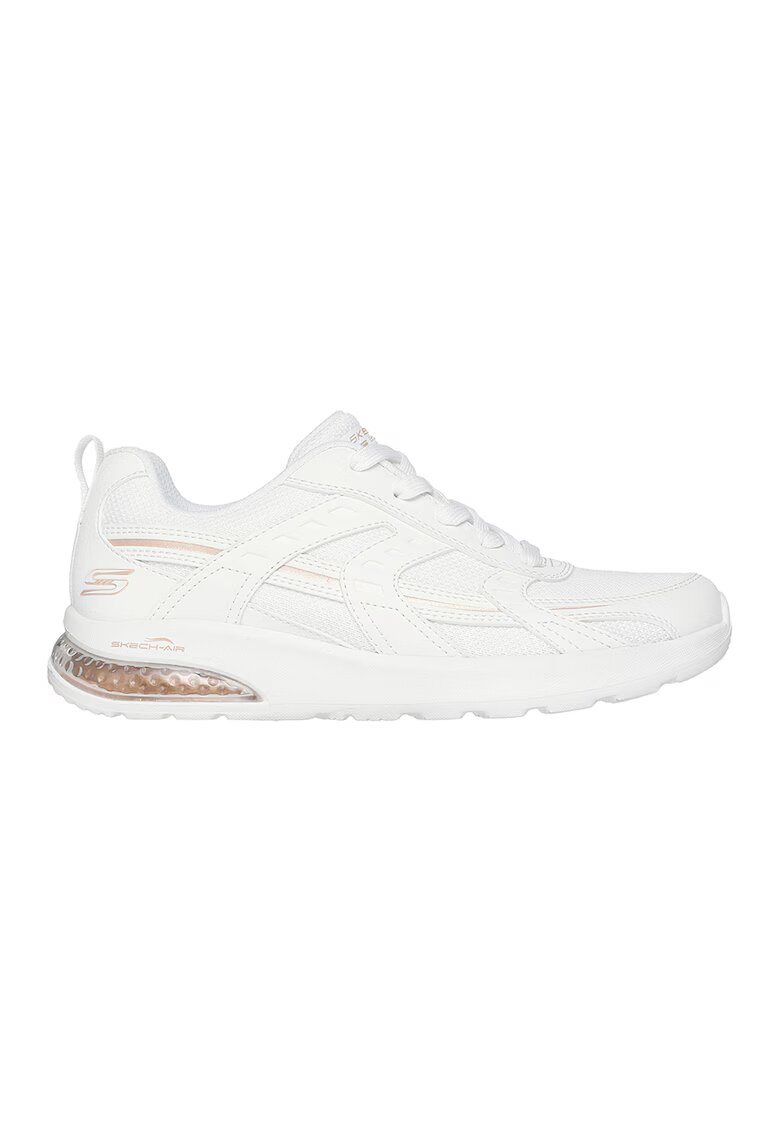 Skechers Pantofi sport Bobs Vision Air cu insertii de piele ecologica - Alb