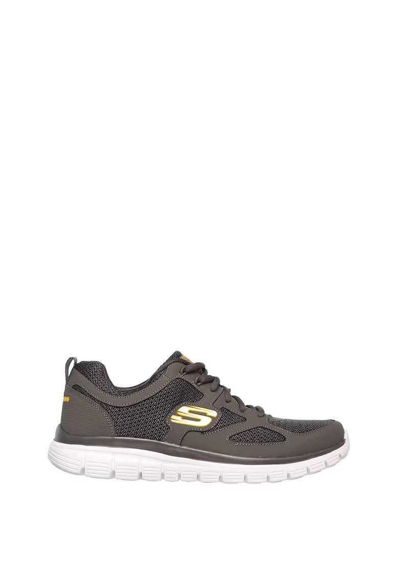 Skechers Pantofi sport cu garnitura de piele Burns Agoura - Gri inchis