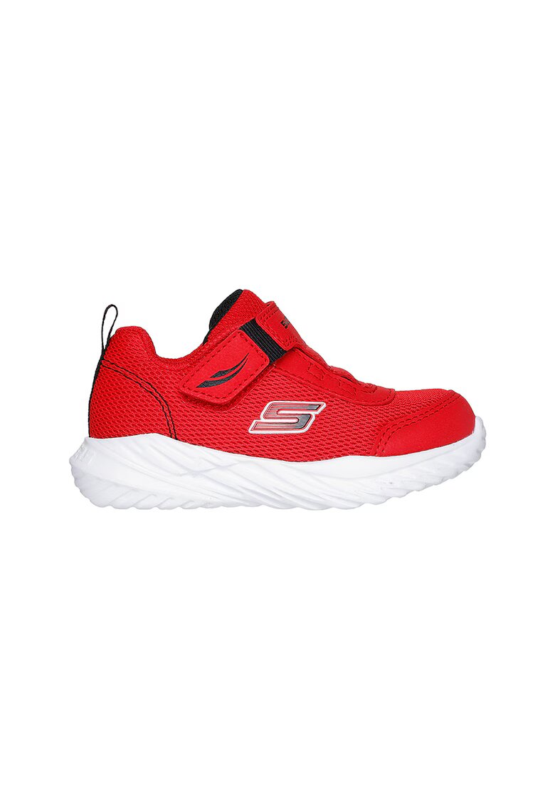Skechers Pantofi sport cu inchidere velcro si garnituri din plasa - Rosu
