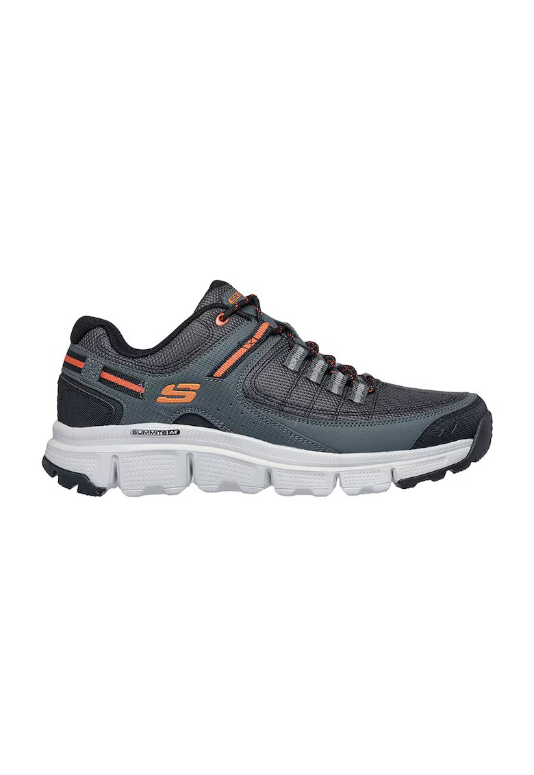 Skechers Pantofi sport cu insertii din plasa Summits At - Portocaliu/Bleumarin