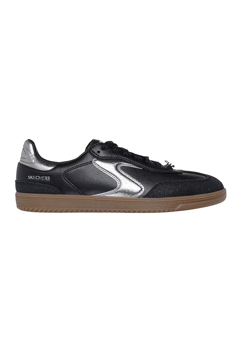 Skechers Pantofi sport de piele ecologica Hotshot - Negru/Argintiu