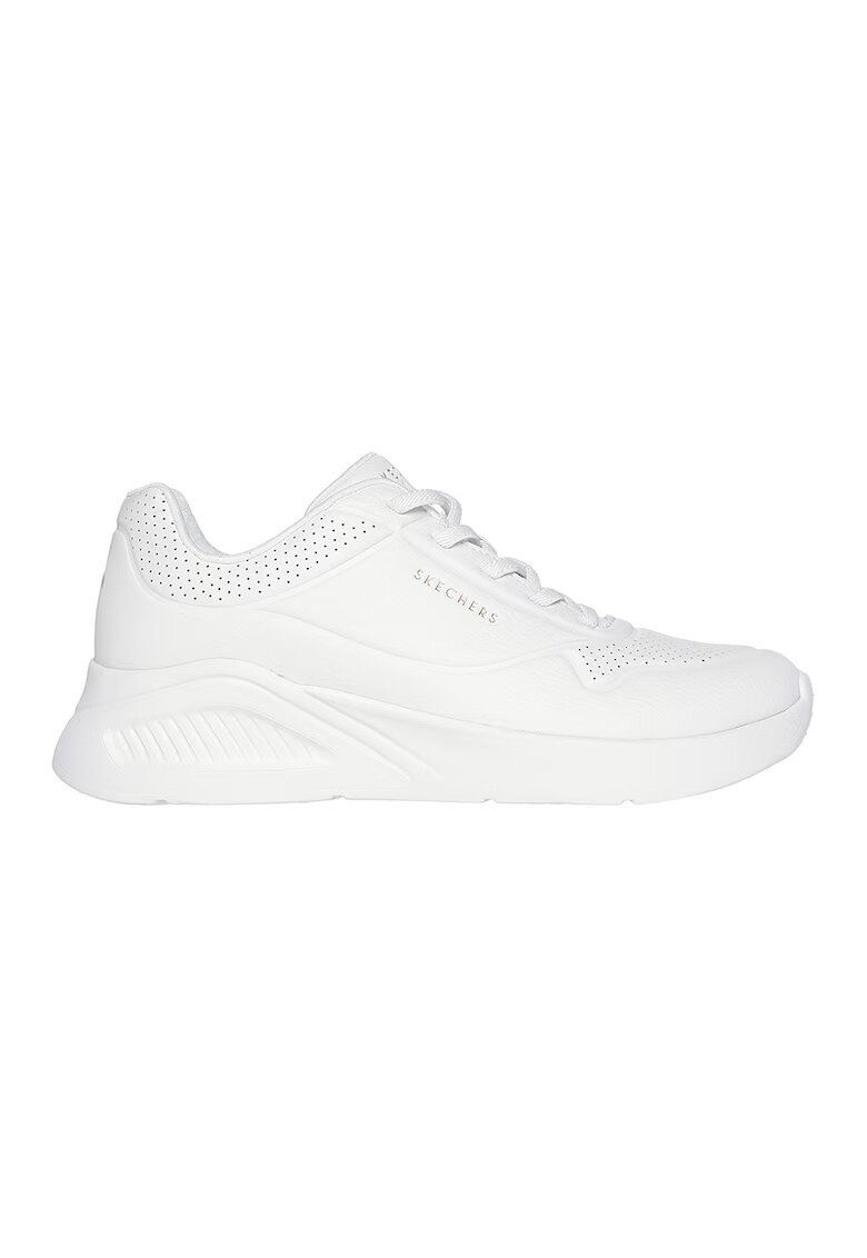 Skechers Pantofi sport de piele ecologica Uno Lite - Alb