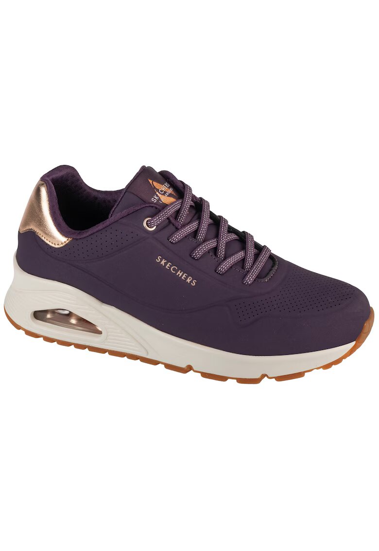 Skechers Pantofi sport de piele ecologica Uno Shimmer Away - Violet