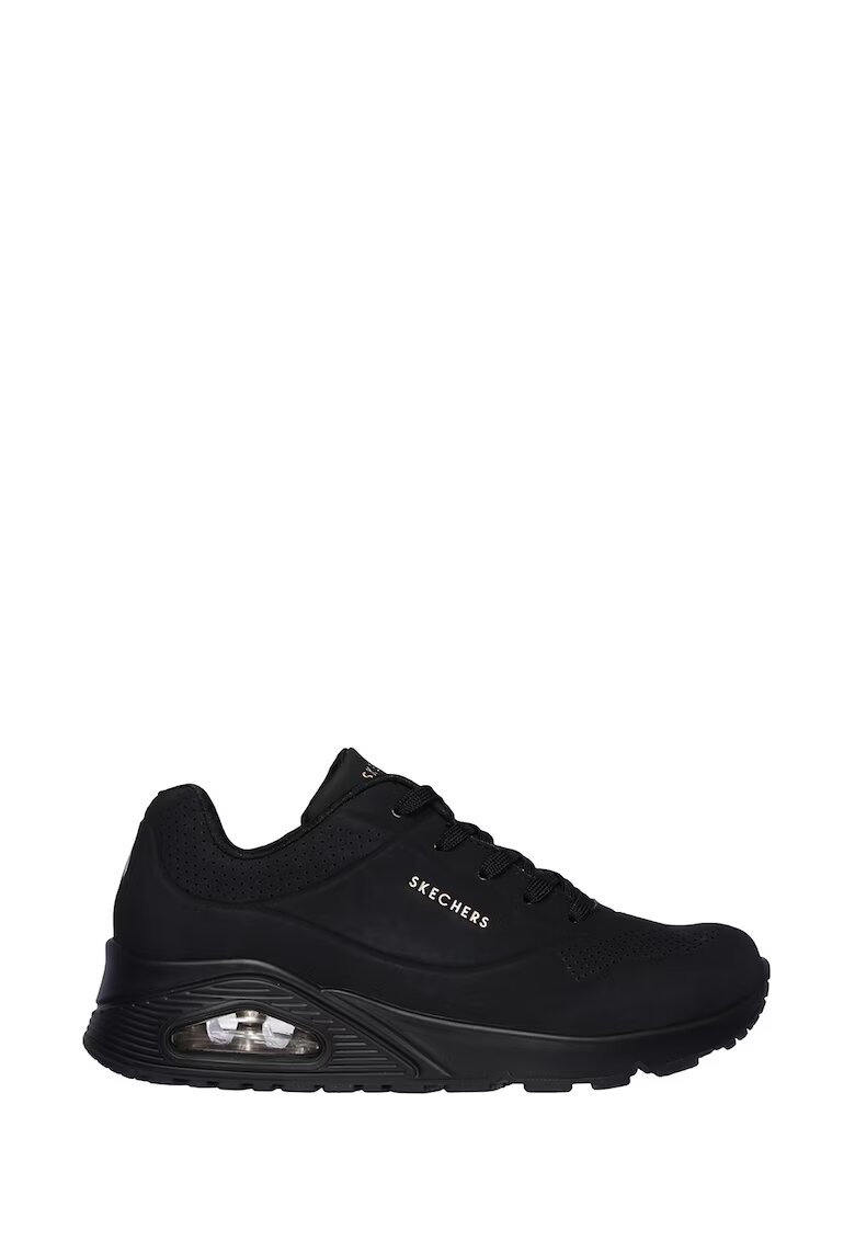 Skechers Pantofi sport de piele nabuc ecologica - cu perforatii Uno - Stand On Air