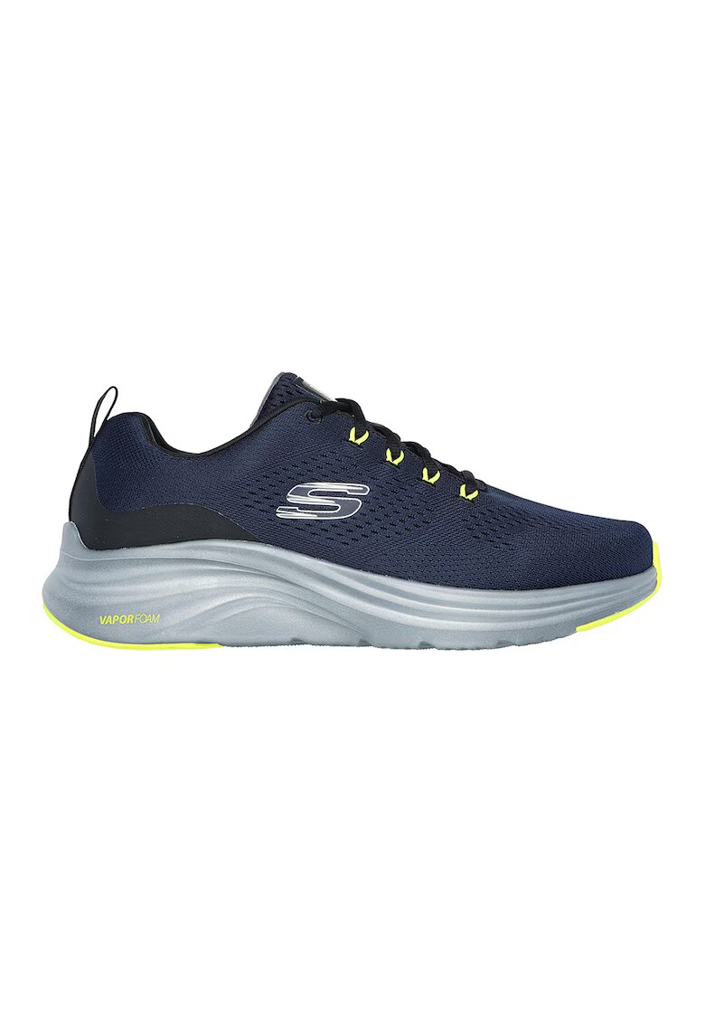 Skechers Pantofi sport de plasa cu logo Vapor Foam - Verde lime/Bleumarin