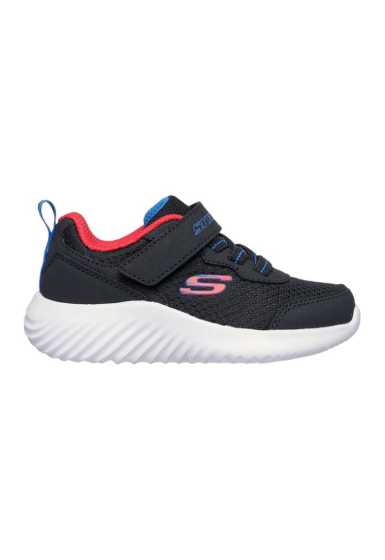 Skechers Pantofi sport din material textil cu detaliu logo Bounder-Techrox - Negru/Roz pastel/Alb optic