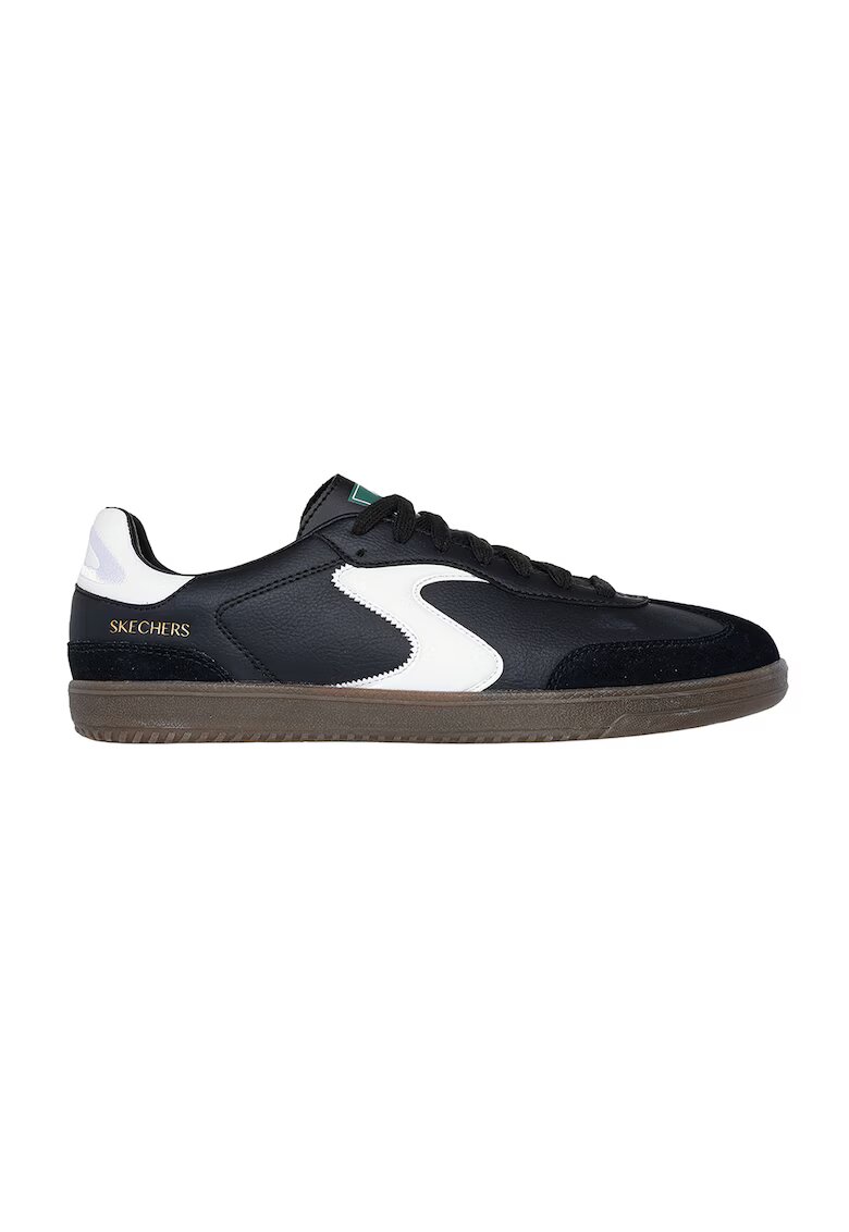 Skechers Pantofi sport Hotshot Pyke cu detalii de piele intoarsa - Negru