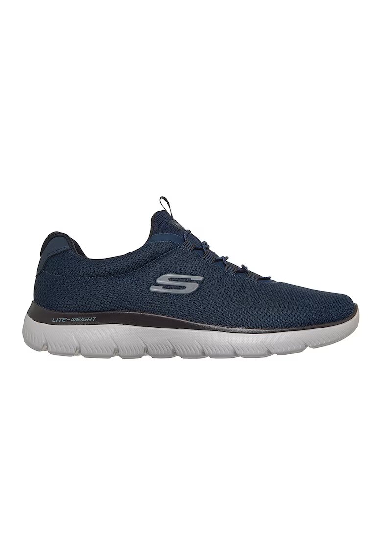 Skechers Pantofi sport low-cut din material textil Corlen - Bleumarin