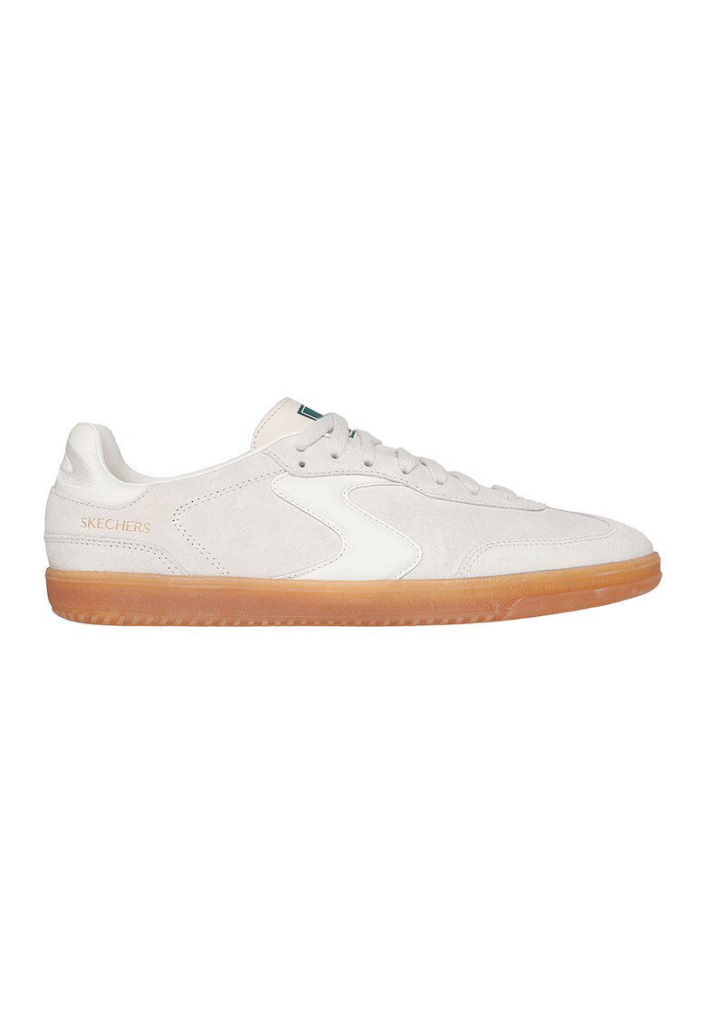 Skechers Pantofi sport low-cut Hotshot Azir de piele intoarsa - Crem