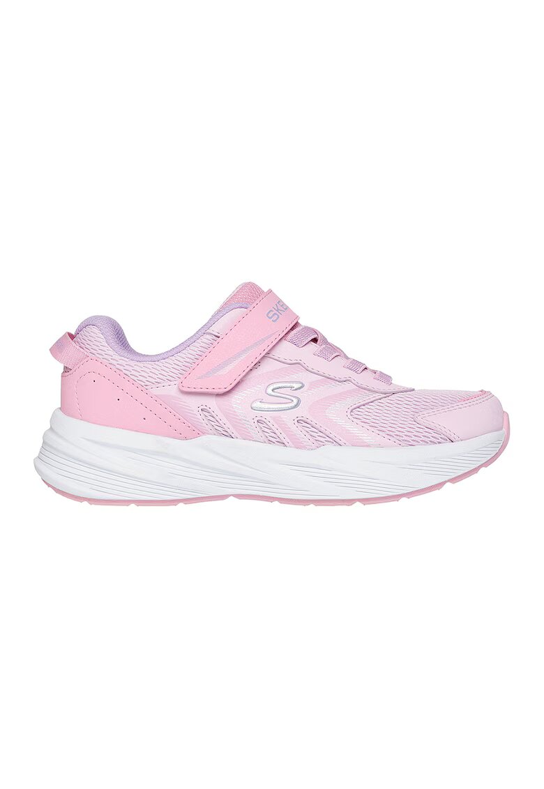Skechers Pantofi sport Microspec Tread cu velcro - Roz pastel/Lila/Alb optic