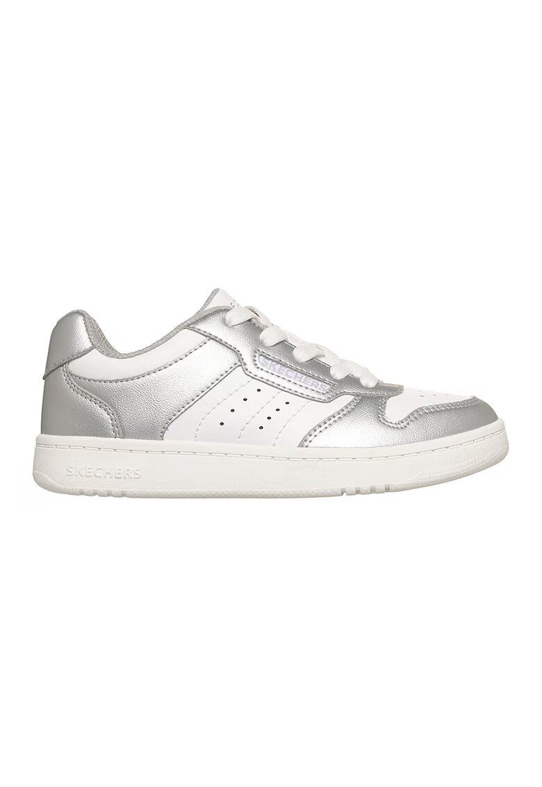 Skechers Pantofi sport Quick Streeet low cut - Alb/Argintiu