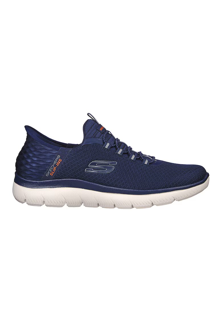 Skechers Pantofi sport slip-in cu logo Summits High Range - Bleumarin