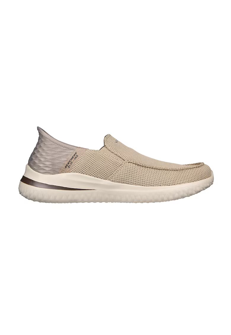 Skechers Pantofi sport slip-in cu talpa interioara cu suport Delson 3.0 - Cabrino - Maro nisip