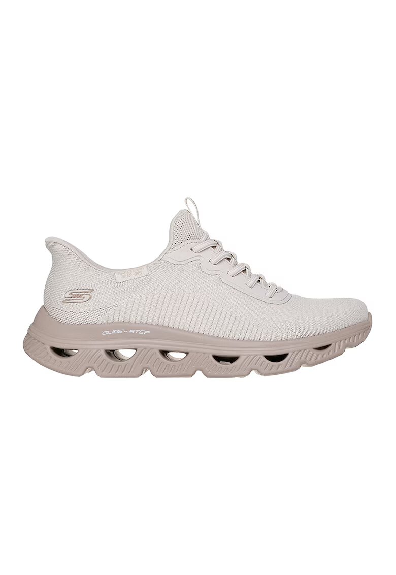 Skechers Pantofi sport slip-ins Bobs Arc Waves - Maro taupe/Bej deschis