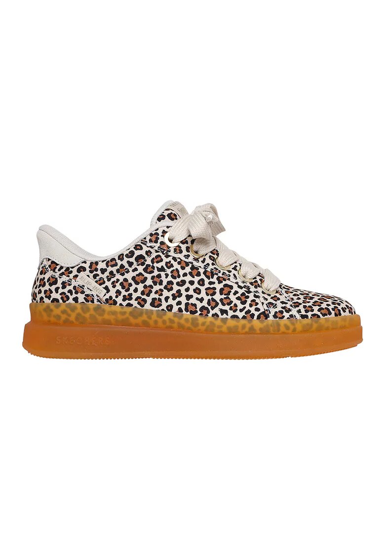 Skechers Pantofi sport slip-ins cu model animal print Courtside - Auriu/Alb fildes/Negru