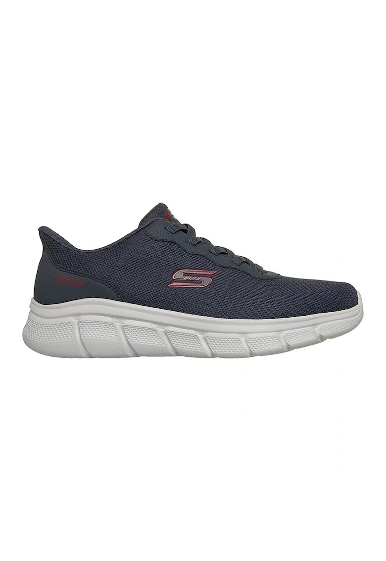 Skechers Pantofi sport slip-ins din plasa BOBS B Flex Glacial Edge - Rosu inchis/Alb optic/Bleumarin