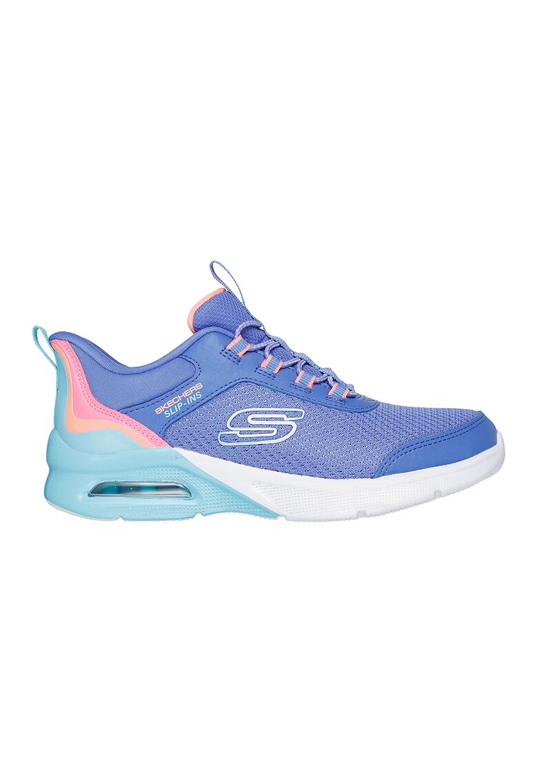 Skechers Pantofi sport slip-ins Microspec Max - Color Trifect - Portocaliu/Albastru inchis/Albastru glaciar