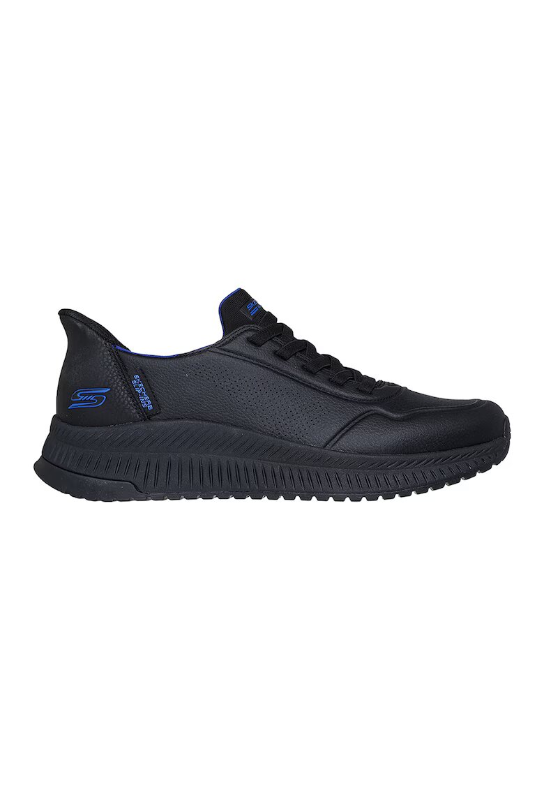 Skechers Pantofi sport Slip-ins™ Sport Squad de piele ecologica - Negru/Albastru royal