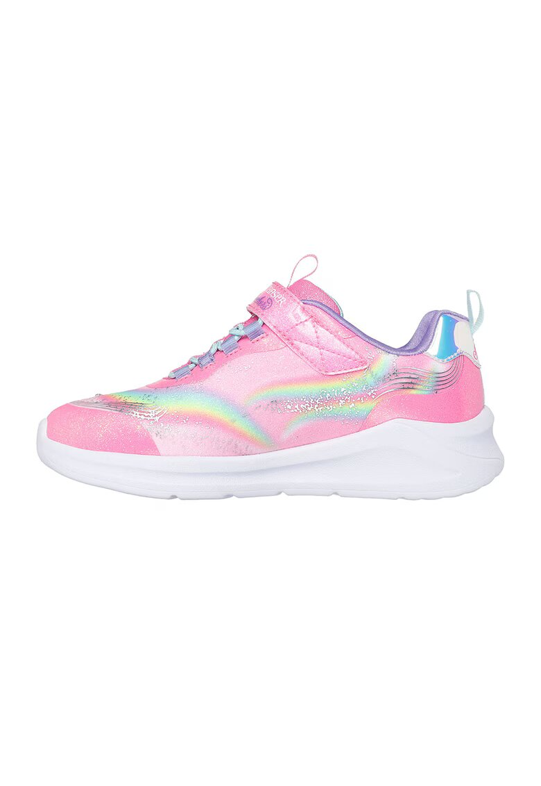 Skechers Pantofi sport Unicorn Chaser cu lumini - Alb/Roz