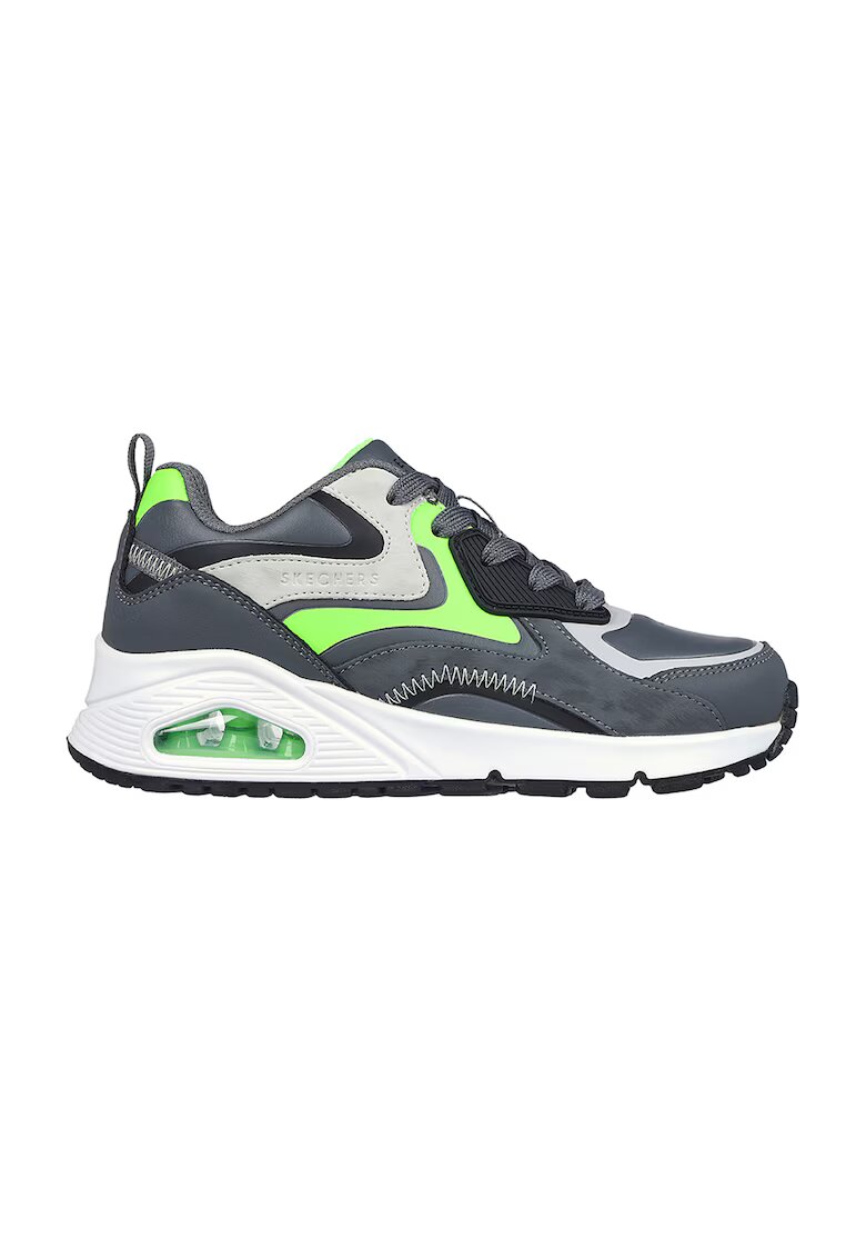 Skechers Pantofi sport Uno Gen1 Color Surge - Gri carbune/Verde electric