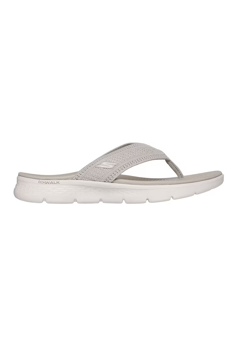 Skechers Papuci flip-flop wedge Go Walk Flex Holly - Maro taupe deschis