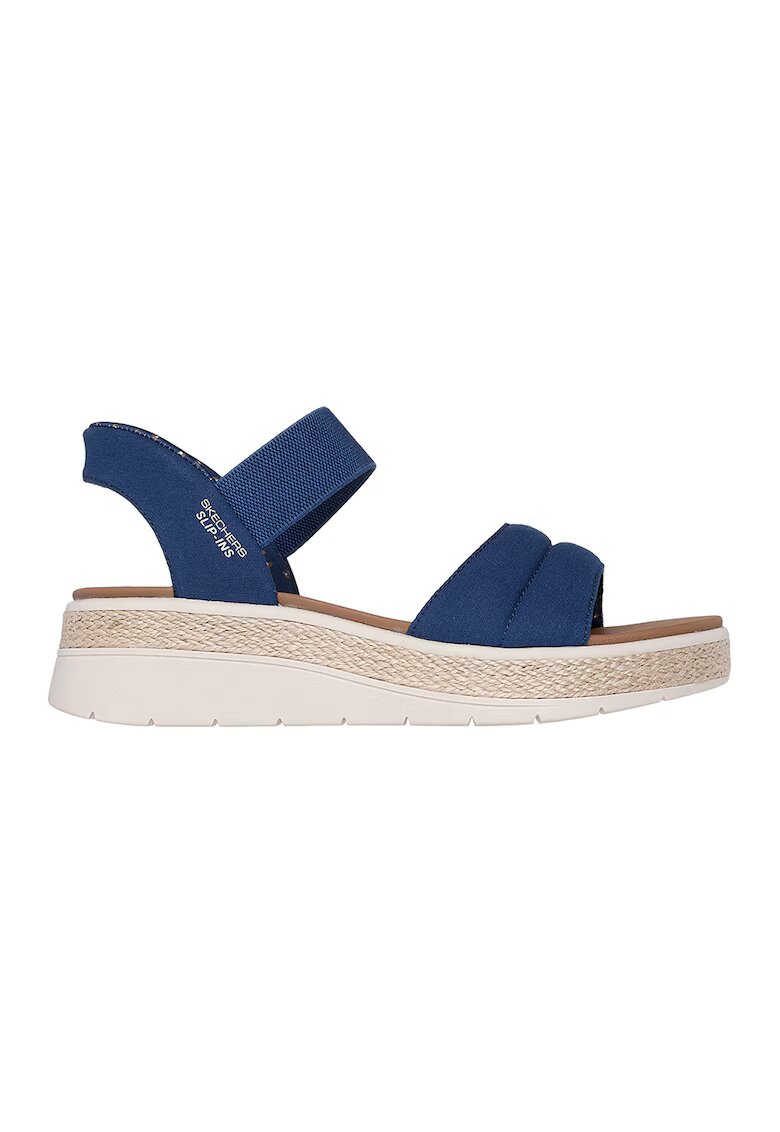 Skechers Sandale cu talpa wedge Slip-Ins™ Bobs Sun Ray - Bleumarin