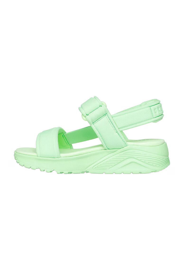 Skechers Sandale din material textil cu velcro Uno Lite - Verde lime