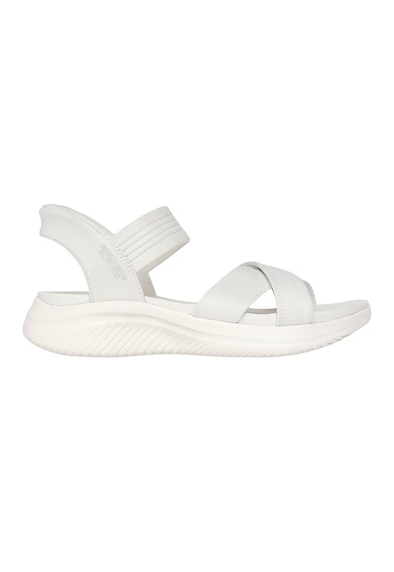 Skechers Sandale slip-ins cu barete incrucisate Ultra Flex 3.0 - Alb murdar