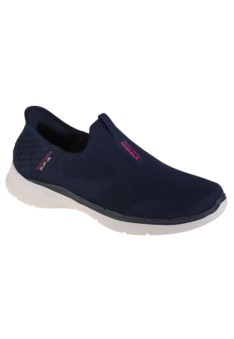 Skechers Sneakers - Go Walk 6 Fabulous View Slip-ins 124569-NVY - Albastru marin - Albastru
