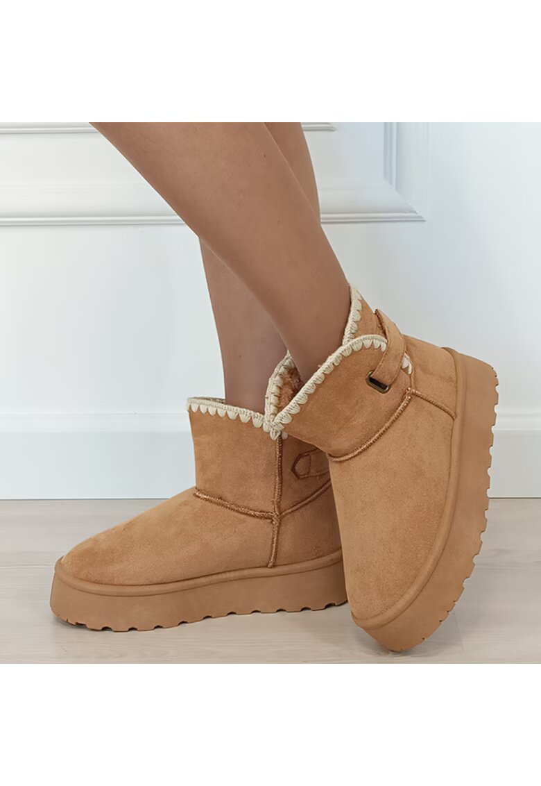 SOFILINE Cizme scurte camel imblanite DAY9058 116 18467