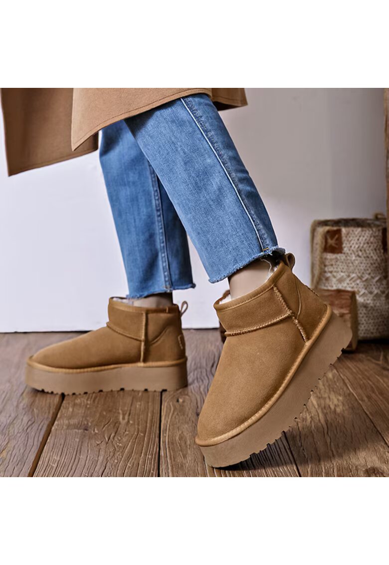 SOFILINE Ghete bej din piele naturala JB1924 118 13692 - Bej