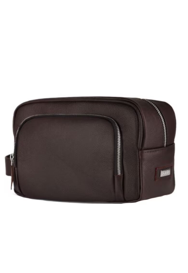sOliver Geanta accesorii din piele naturala SK04 maro inchis