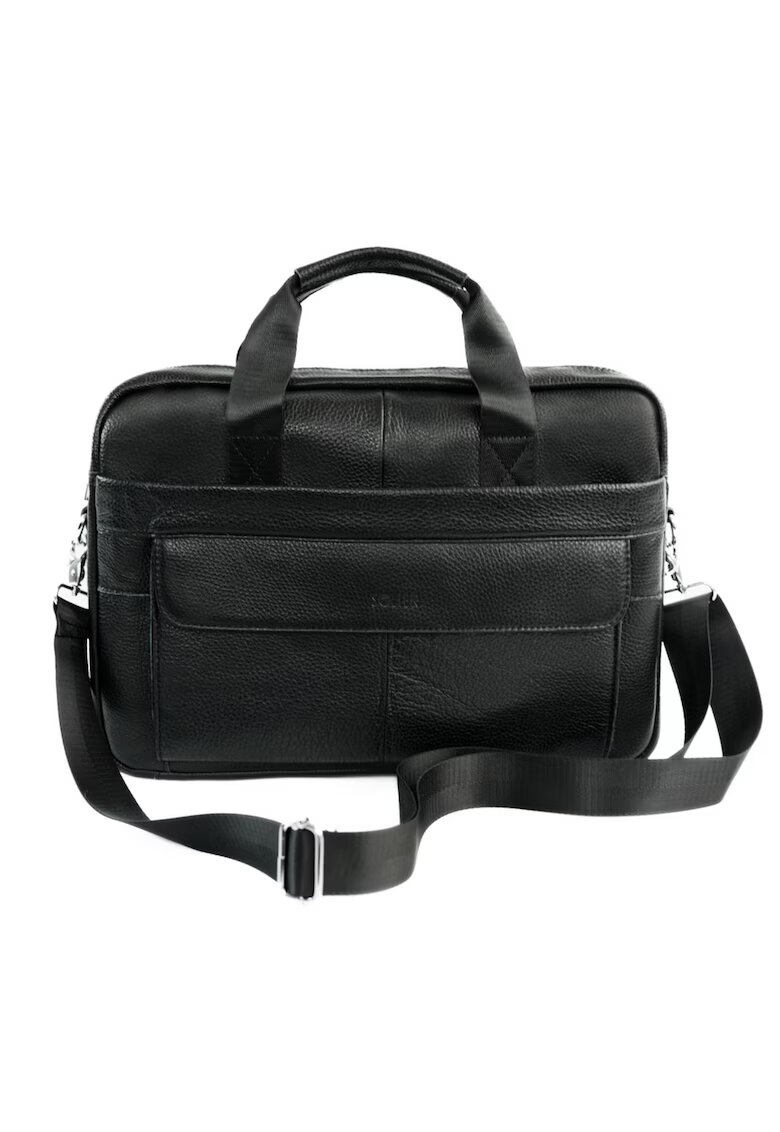 sOliver Geanta barbati din piele pentru laptop SL46 DUNE - neagra