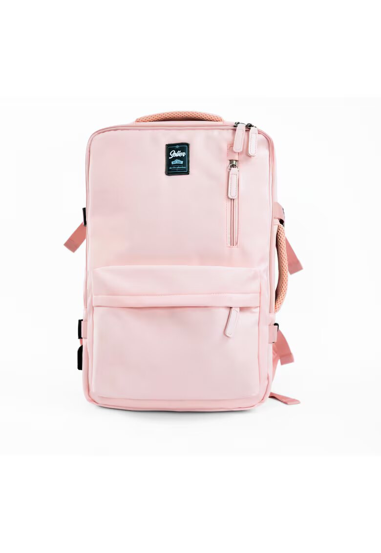 sOliver Rucsac FV06 Noa bagaj de mana pentru avion Ryanair Wizzair - incapator si usor - Roz pastel - 25 l