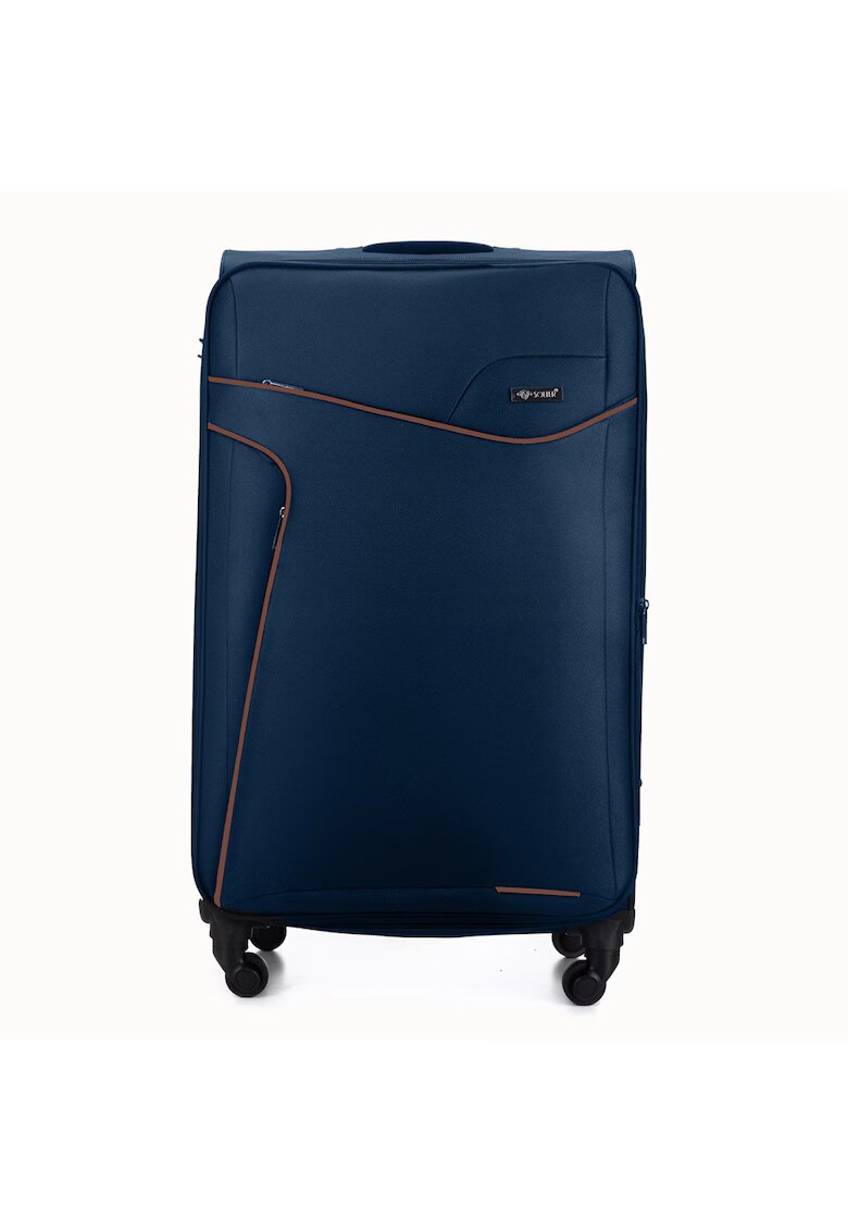 sOliver Valiza de voiaj textila mare L 26" STL1651 bleumarin-maro