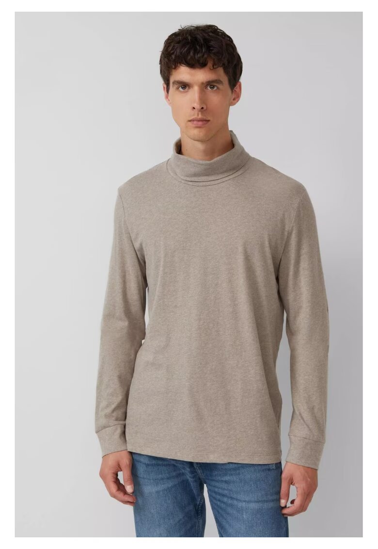 sOliver Bluza uni de bumbac cu guler inalt