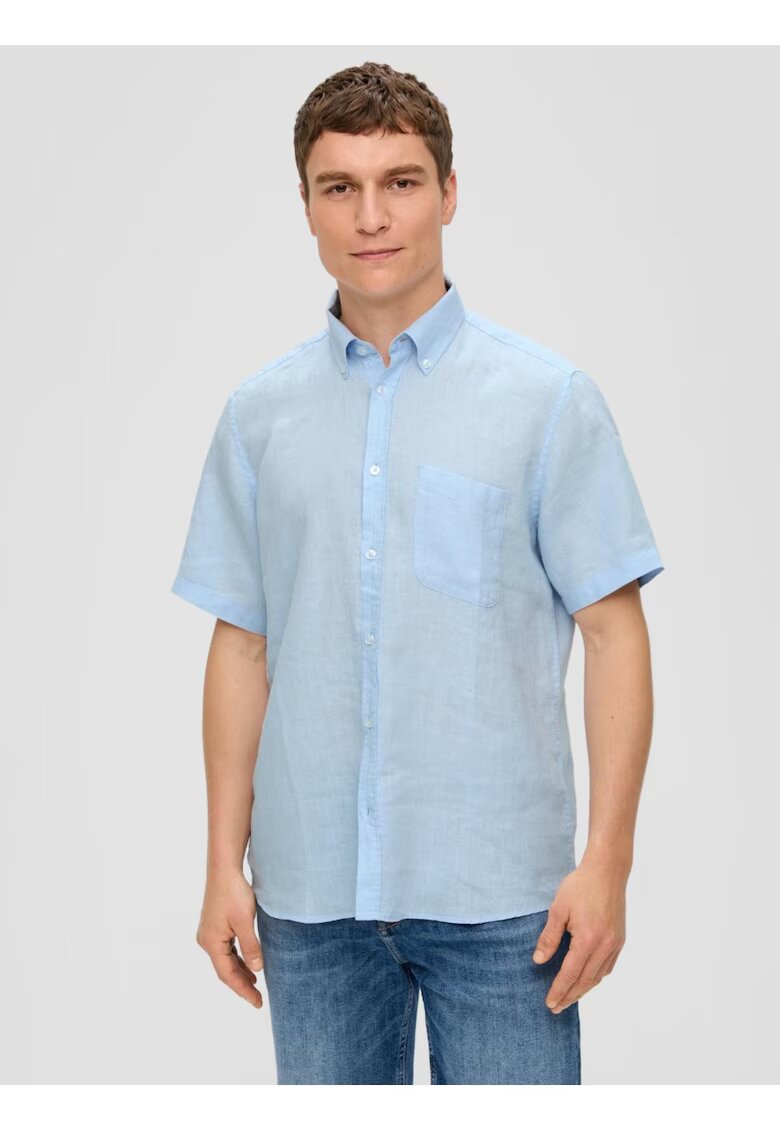 sOliver Camasa barbati cu maneca scurta din 100% in