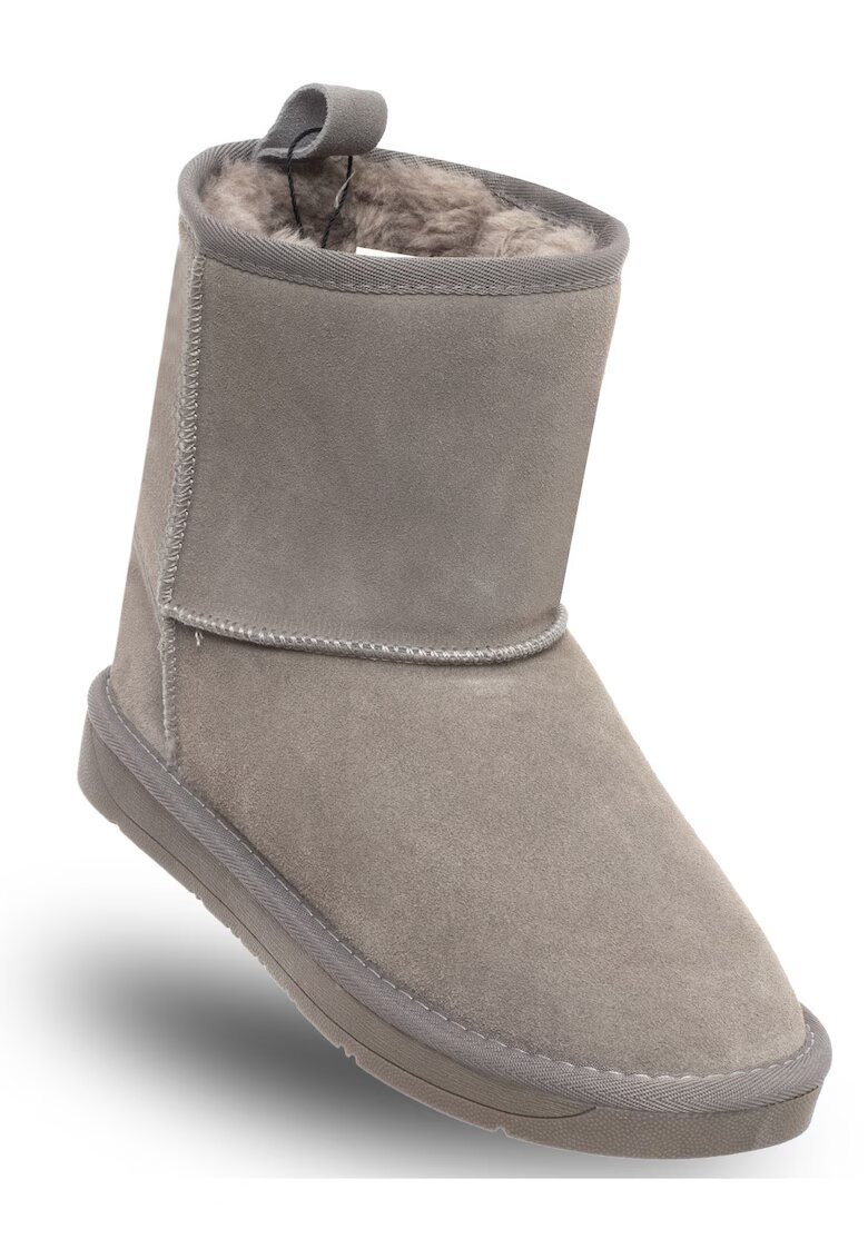 Soprani Couture Ghete dama gri - piele naturala