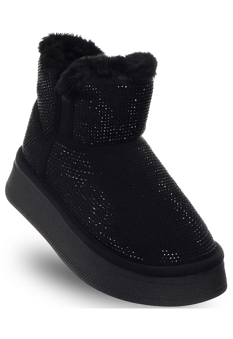 Soprani Couture Ghete dama - SSW521P28/04 - piele naturala - negru - cu cristale decorative