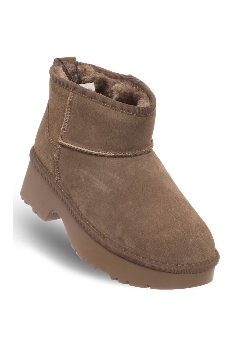 Soprani Couture Ghete dama - SSW521P30/02 LEA SUEDE - piele naturala - maro - talpa din spuma