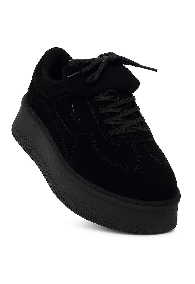 Soprani Couture Pantofi dama - piele naturala/textil - negru