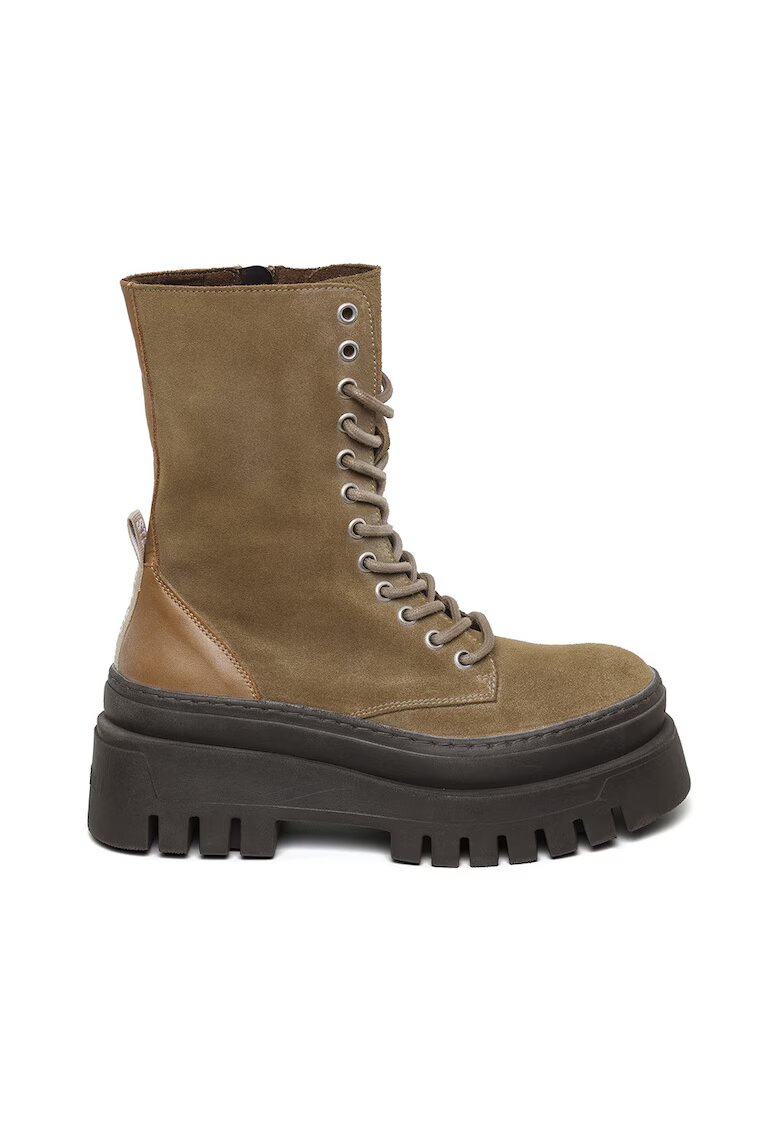 Steve Madden Bocanci de piele intoarsa Coast - Maro deschis