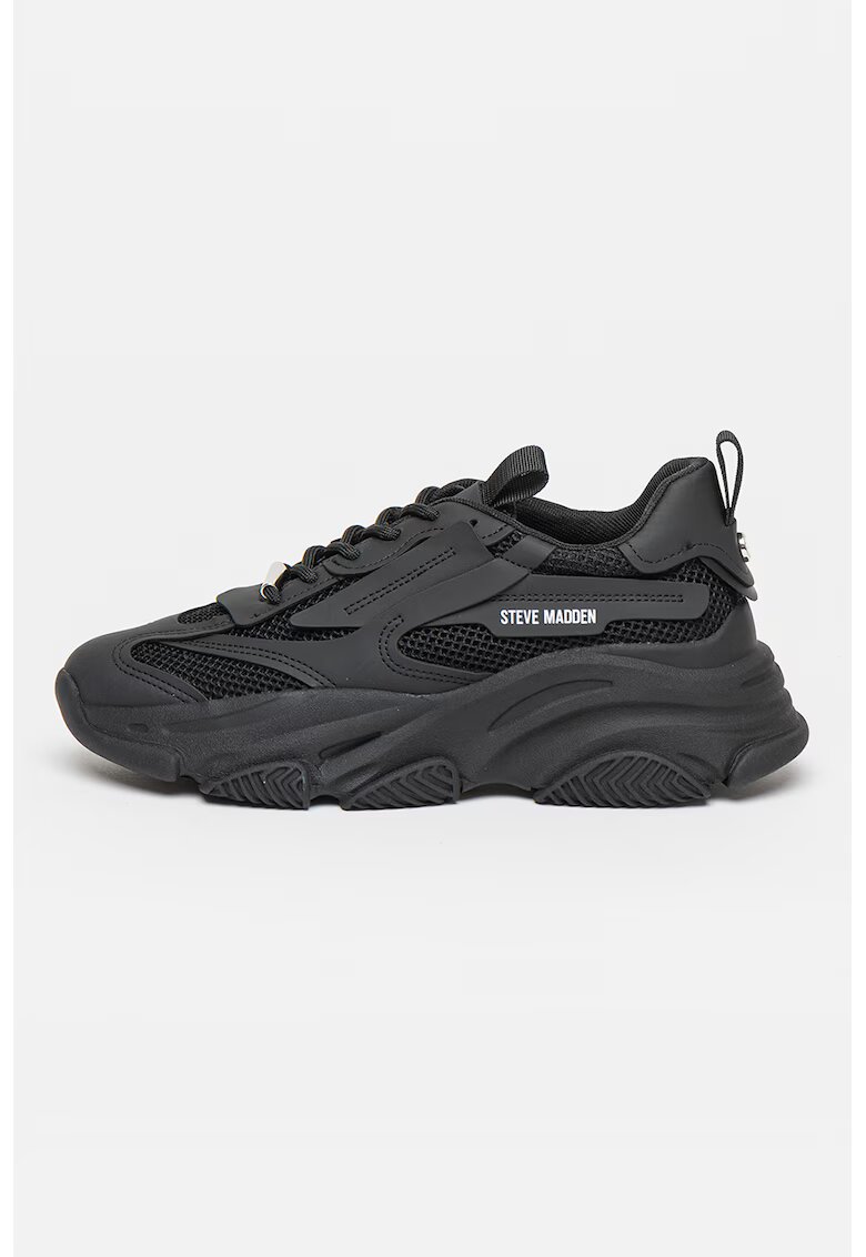 Steve Madden Pantofi sport cu insertii de plasa Possesion - Negru