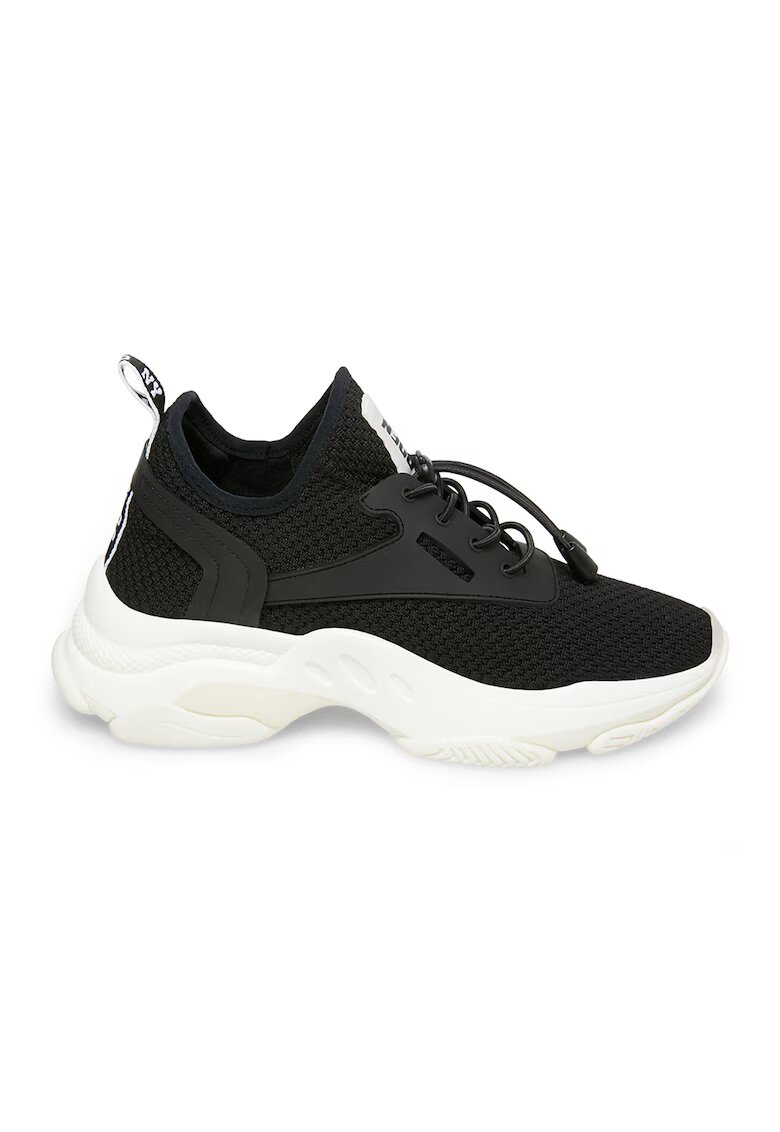 Steve Madden Pantofi sport Match-E slip-on cu insertii din plasa - Negru/Alb optic